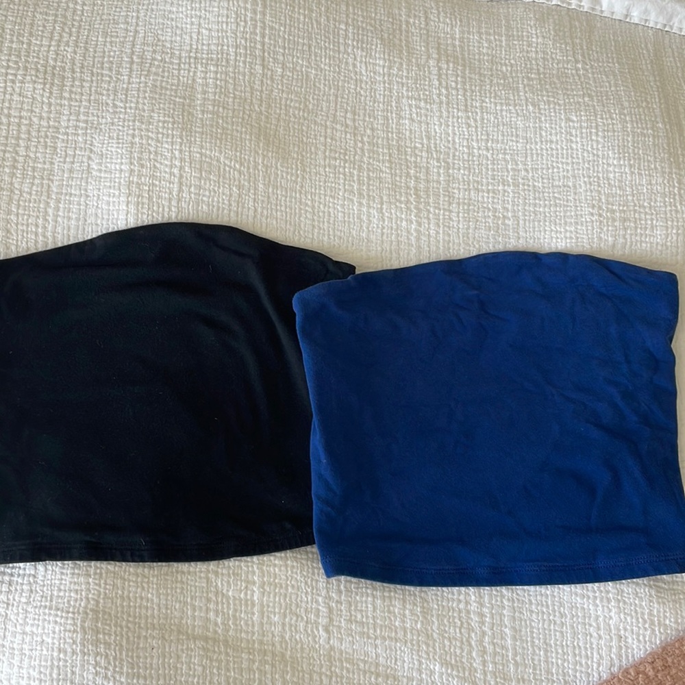 Garage tube top bundle blue and black